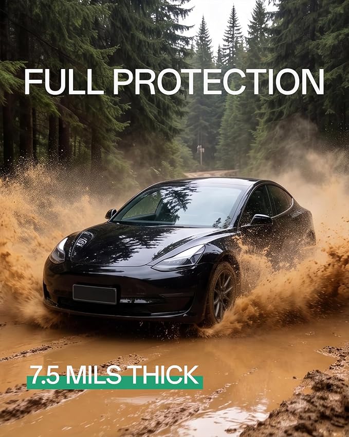 PPF, Dry Apply TPU PPF Vinyl Car Wrap Roll 1ft x 5ft, Paint Protection Vinyl Film (Gloss Metallic Black)