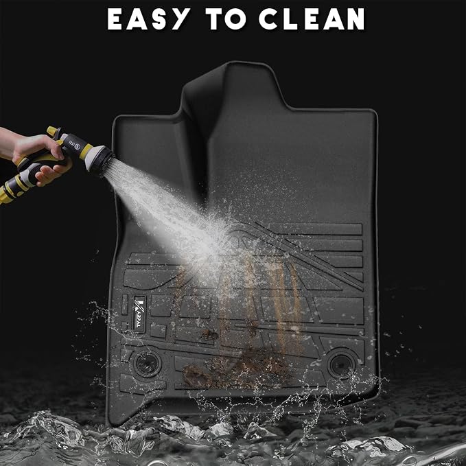 KARPAL Floor Mats for 2018-2023 Chevy Traverse/ 2024 Traverse Limited Only 7 Seats, with 2nd Row Bucket Seats, All-Weather TPE Custom Fit Floor Liners Car Accessories