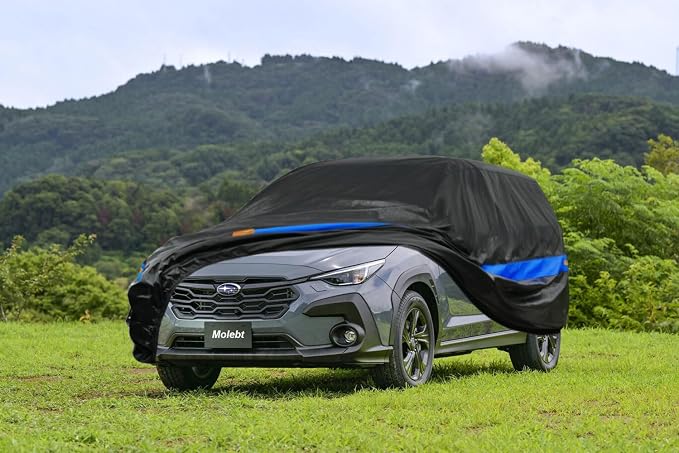 SUV Car Cover Waterproof All Weather for Automobiles, Universal Fit Kia Soul, Subaru CrossTrek/Forester, Ford Escape, Hyundai Tucson, Honda Element, Lincoln MKC, Mazda CX-30 etc.