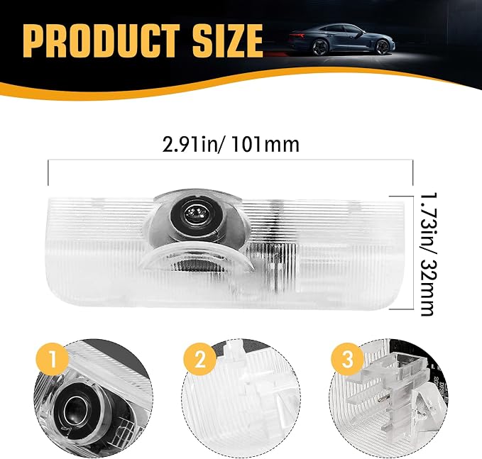 2PCS Car Door Lights Logo for Quest 2005-2015, Puddle Lights LED Welcome Lights Accessories, Door Courtesy Light LED Ghost Shadow Lights