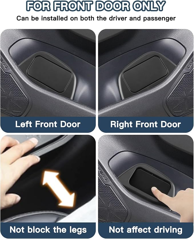 Ruiya 2025 RAV4 Trash Can for 2025 Toyota RAV4 Hybrid Accessories Trash Bin with Lid for Storage Toyota RAV4 Accessories Plastic Garbage Can Compatible with 2019-2023 2024 2025 Toyota RAV4 All Trim