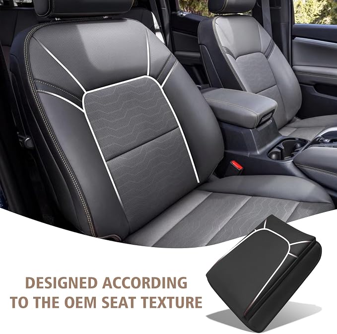 Muslogy Center Console Armrest Cover Fit for Chevrolet Colorado/GMC Canyon 2023-2026 Accessories, Comfort Armrest Pad Console Lid Cushion Vegan Leather 1-Inch Extra Thick(Red Stitching)