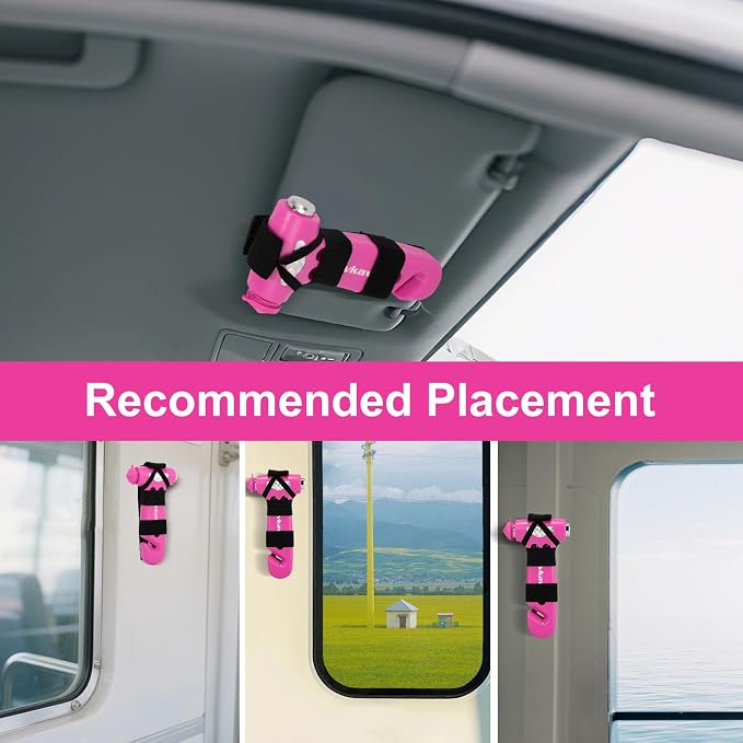 Window Breaker, 3-in-1 Emergency Escape Tool with Car Safety Hammer and Seat Belt Cutter, Safety Emergency Car Escape Tool Gift for Women