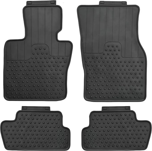 Car Floor Mats Custom Fit for Mini Cooper/S/SE/JCW Hardtop 2-Door F56 2014-2025 Black Rubber Auto Liner Mats All Weather Protection Odorless