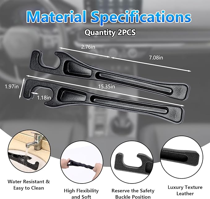 【Compatible with Chevy Equinox】 Seat Gap Filler,No Drop Seat Guard Compatible with Chevy Equinox,Drop Seat Guards for Cars(2Pcs),Emergency Keychain Car Escape Tool(2Pcs)