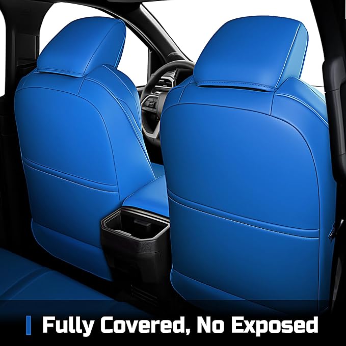 Leather Seat Covers Custom Fit for Tacoma Gen 4th (2024-2026) Double Cab | Custom Fit for SR, SR5, TRD PreRunner, TRD Sport, TRD Off-Road, Limited, Trailhunter - Fully Covered - Fit Like a Glove