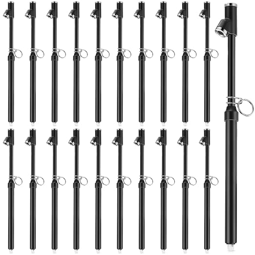 Tallew 20 Pack Dual Head Tire Pressure Gauge Heavy Duty Air Pressure Tire Gauge for Auto Truck Car RV Van Gage Range 10-150PSI, 1-10Bar (Black)