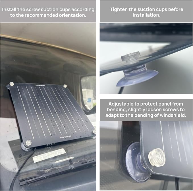 ECO-WORTHY Upgraded OBDII 10W Solar Battery Trickle Charger Maintainer-12V Waterproof Solar Panel Trickle Charger Kit with Portable Stand for Car Truck Boat Mower RV Trailer ATV Marine Battery