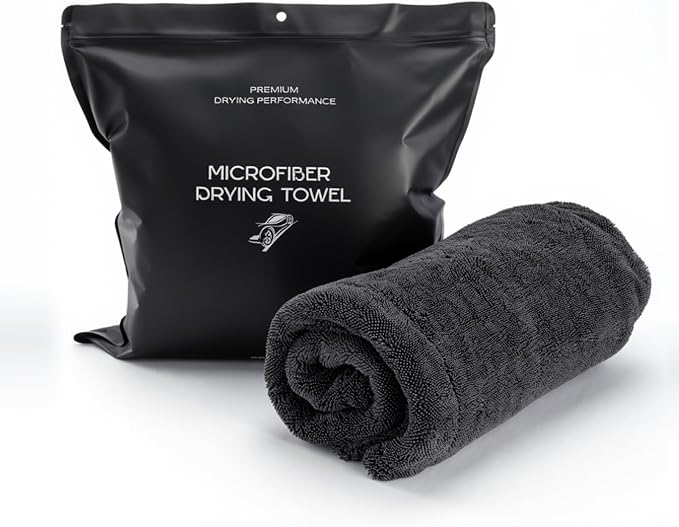Premium Microfiber Car Drying Towel 28" х 36" 1300 GSM, Extra Large Absorbent Microfiber Towel for Cars, Trucks & SUVs, Lint Free Scratch Free Car Detailing Drying Cloth
