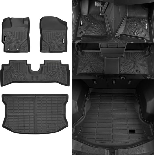 Naibeve Floor Mats for 2012-2016 Toyota Prius C - All Weather Custom for Toyota Prius C Floor Mats & Cargo Mat Waterproof Interior Accessories