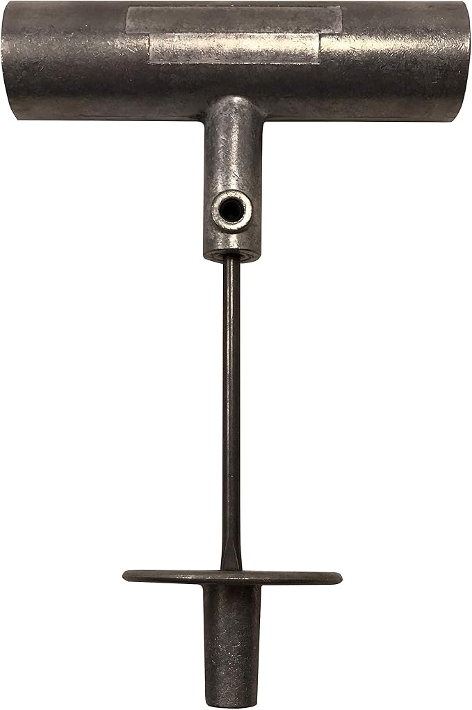 T-Handle Tire Repair Tool - Die-Cast Aluminum with Replaceable Split Eye Needle