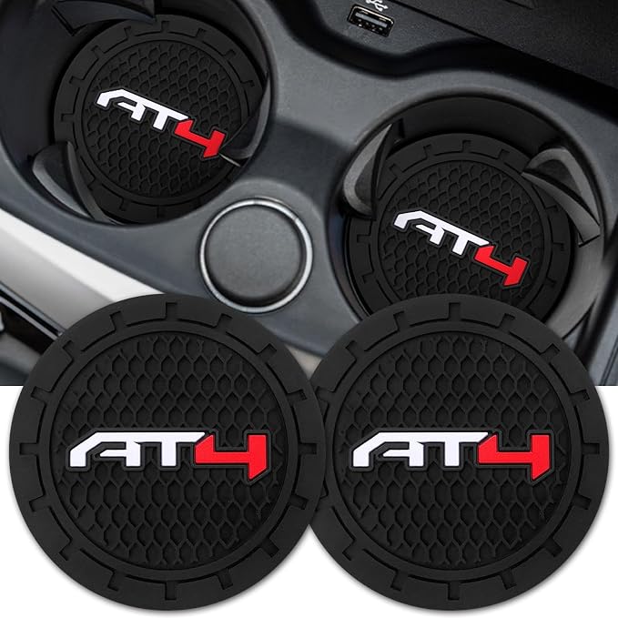Car Cup Holder Coaster for GMC AT4 Cupholder Coaster Interior Accessories 2.75in 2Pack