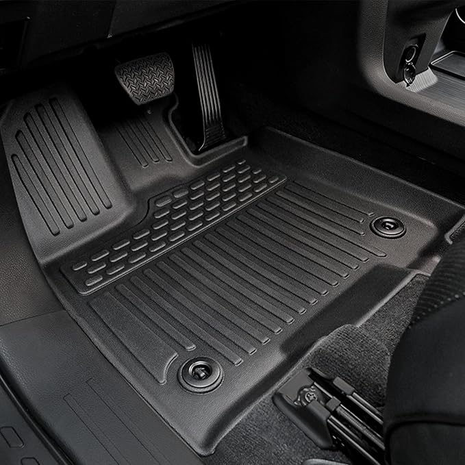Floor Mats for Toyota Sienna 2021-2026, All Weather Floor Mats Lower Trunk Cargo Liner Accessories, Full Coverage Set (Fit 8-Seat with Spare Tire)