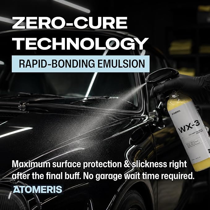 ATOMERIS™ WX-3 Spray Wax for Cars - 16.9 fl oz - Carnauba Polymer-Enhanced Blend - Gloss Enhancing Protection - Fills Micro-Marring