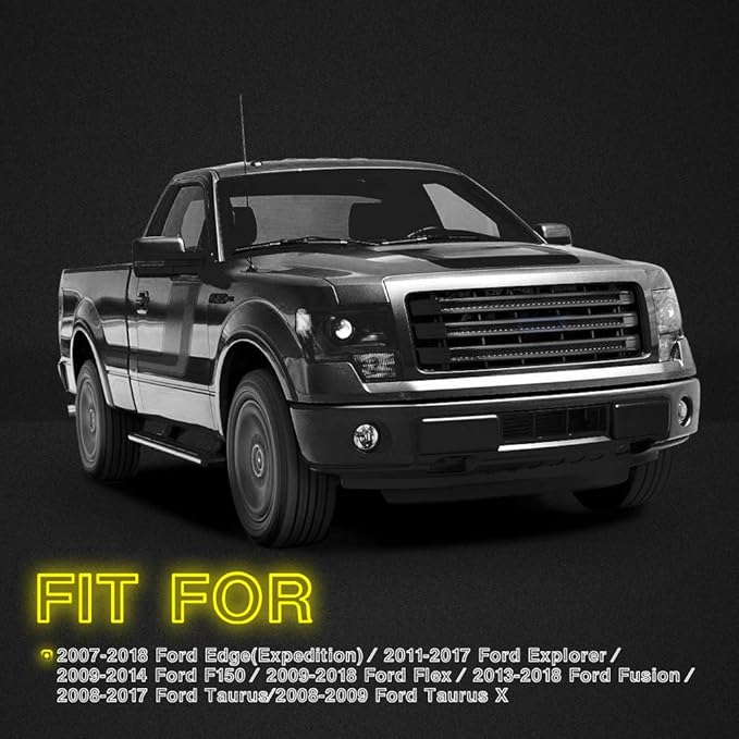 CAR ROVER Full LED Side Mirror Puddle Light Assembly with 6000K Xenon White Replacement for Ford F-150 Expedition Explorer Edge Flex Fusion Taurus X (Pack of 2)