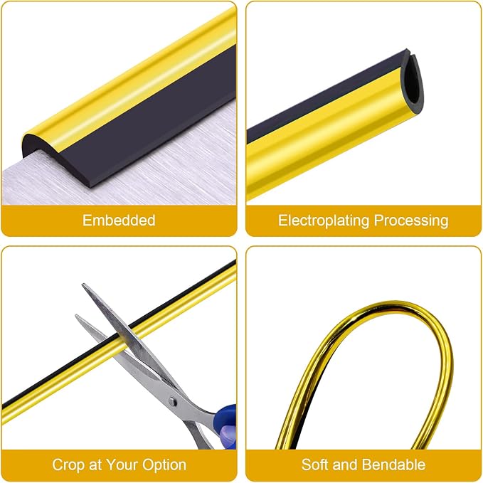 20 Pieces Universal Car Air Conditioner Vent Trim Decoration Strip Accessories, Waterproof Flexible Shiny Auto Car Interior Accessories for All Air Vent Outlet