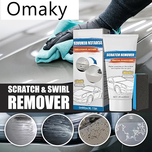 Nano Sparkle Cloth Car Scratch Remover with Scratch Repair Paste,Upgraded Nano Sparkle Cloth for Cars Scratches,Miracle Nano Cleaning Cloth Scratch Remover for Deep Scratch Repair on Car Paint