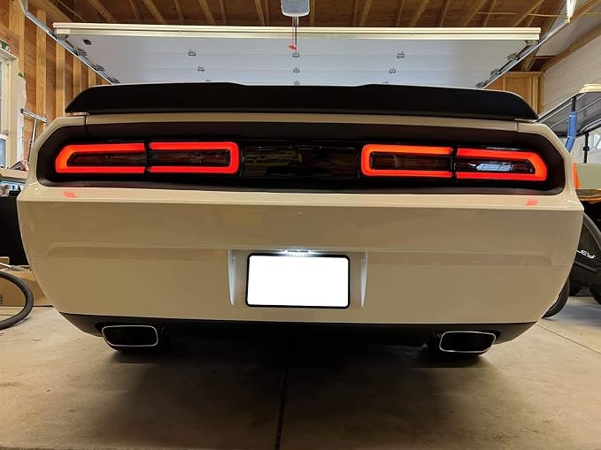 iJDMTOY OEM-Fit 3W Full LED License Plate Light Kit Compatible with 2005-2014 Dodge Charger Challenger Dart Avenger Magnum, Powered by 18-SMD Xenon White LED