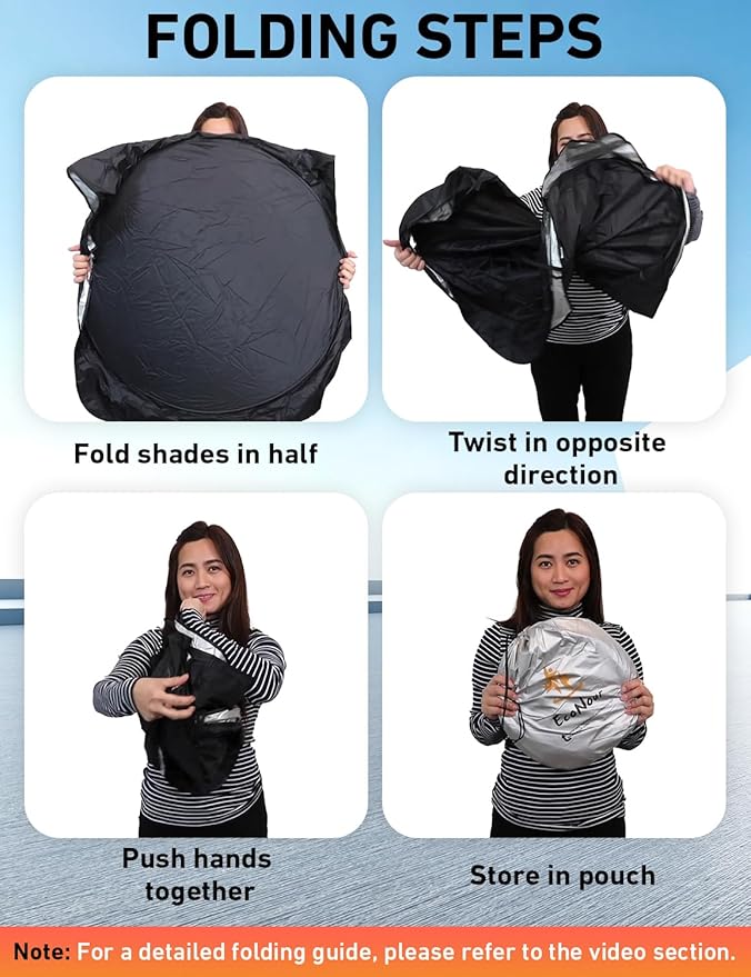 EcoNour Windshield Sunshade Compatible for Mini Cooper F55 2014-2022 2023 2024, Sun Visor for Front Windshield & Window Sun Shade Cover, UV Heat Blocker & Protector, Car Accessories