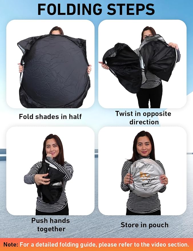 EcoNour Windshield Sunshade Compatible for Kia Sorento 2016-2018 2019 2020, Sun Visor for Front Windshield & Window Sun Shade Cover, UV Heat Blocker & Protector, Car Accessories