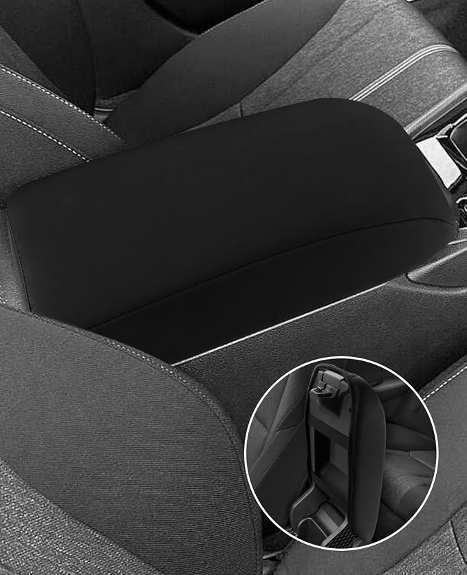 INTGET Car Center Console Armrest Cover for 2025 Honda Accord Accessories 2023 2024 Leather Arm Rest Box Lid Middle Console Seat Cover Protector(Neoprene,2023+)