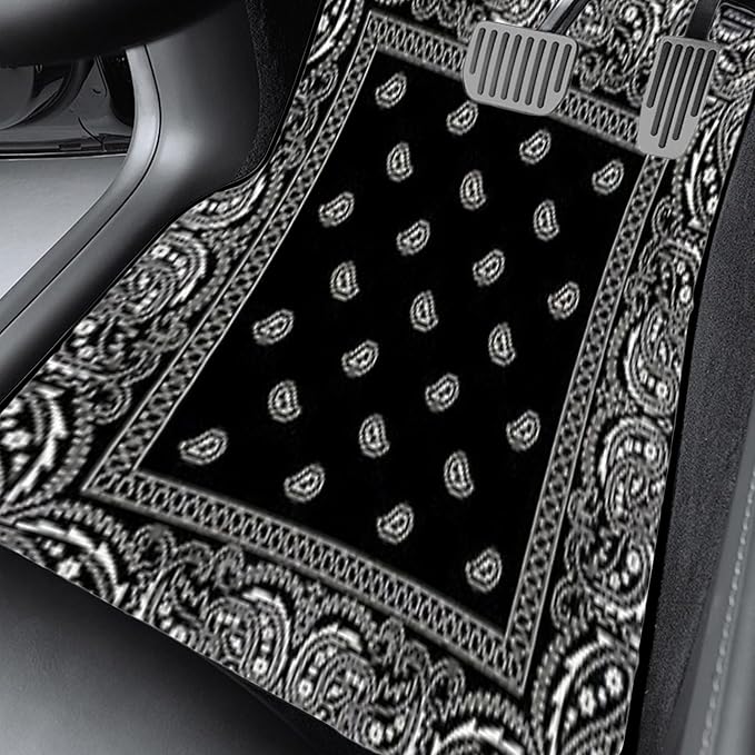 Car Floor Mats Non-Slip Automotive Floor Mats All-Weather Front Rear Car Floor Foot Mat Sets of 4 Pieces Foot Mats Rugs Carpet for Car Trucks SUV Sedans (NO.8)