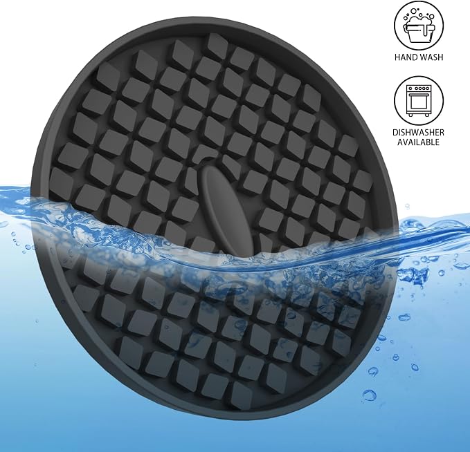ME.FAN Car Cup Coasters [4 Pack] Silicone Car Coasters/Cup Mats, Non-Slip Recessed Car Interior Accessories Black