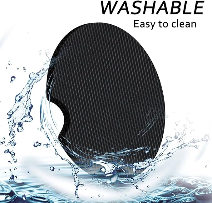 2Pcs Dog Car Coasters,2.75" Neoprene Rubber Cars Cup Holder Coasters | Universal Non‑Slip Mat, Drink Coaster Decor Auto Accessories Dogs Loves Gifts for Women,Men,Mom