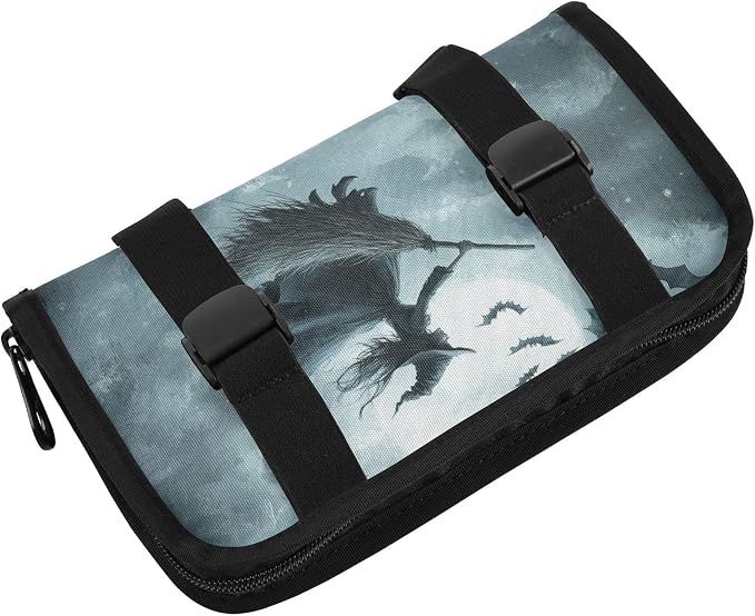 Halloween Bats and Witch Car Tissue Holder Durable Napkin Holder Hanging Tissue Holders Case Car Tissues Bag for Sun Visor Seat Back Universal Auto