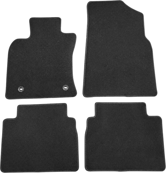 Fit 2018-2024 Toyota Camry Floor Mats IKON Style Nylon Black | IKON MOTORSPORTS, Carpet Front & Rear 4PC Set, 2019 2020