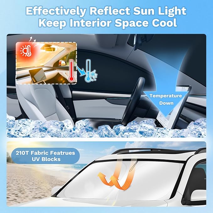 KUST Car Window Shades for Nissan Murano 2025-2026 Windshield Sun Shade Side Window Cover UV Block Privacy Protection Murano Accessories for Camping Blackout Rear Back Full Set 5PCS