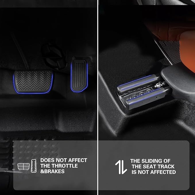 All Weather Floor Mats for 2021-2023 Toyota Sienna, Floor Mats Fits 1st & 2nd & Row, 3D Anti-Slip Waterproof TPE Rubber Protector Car Mats Full Set Liners