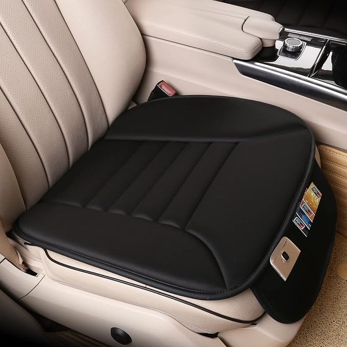 Lofty Aim Car Seat Cushion for Driving, Memory Foam Driver Seat Cushion | Car Seat Cushion for Long Driving, Automotive Seat Cushion for Pain Relief, Car Seat Pillow Fits Most Vehicles, Office, Black