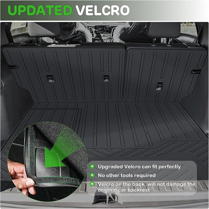 Floor Mats for 2026 Honda Passport Upgrade Trunk Mat with Backrest Mat All Weather Floor Liners TPE Rubber Cargo Liner Fit for 2026 Honda Passport Anti-Slip Full Set Automobile Mats Accessories