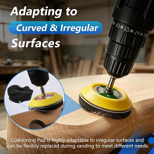 143 PCS 2 Inch 60-10000 Grit Headlight Restoration Kit, Wet Dry Hook and Loop Sanding Discs, Drill Polishing Kit Equipped with Sandpaper Pads and Rotary Tools for Wood, Metal, Glass and Small Jobs