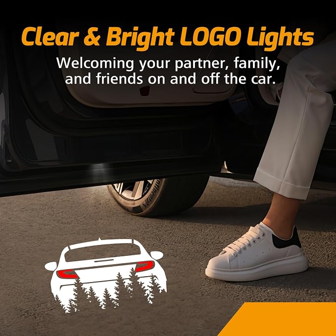 2Pcs Car Door Light Logo Projector for BRZ 2022-2024 LED Puddle Light | Ghost Shadow Non Fade Courtesy HD Projector Laser Lamp Car Entry Lighting Interior Accessories (BRZ Car)
