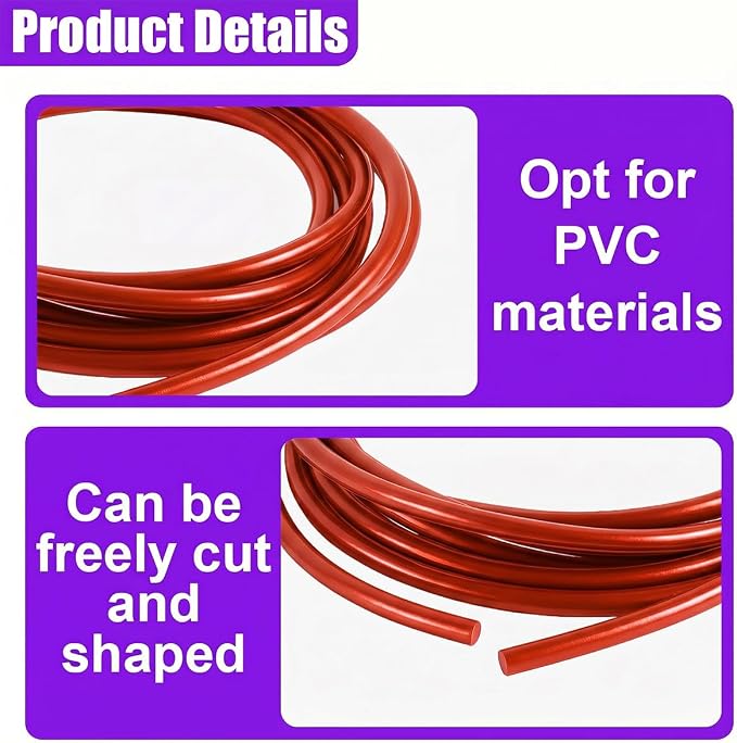 16Ft (5M) Car Door Edge Protector (Red-5M) | Self-Adhesive Scratch Resistant U Shape Door Edge Guard Decoration, Anti-Collision Car Door Trim Strip for Truck, SUV, Sedan