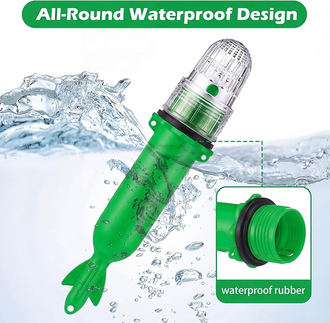 Kingdder Boat Flares Marine Signal Light Boat Flares Beacon Strobe Safety Battery-Powered Boating Safety Kit Without Battery Waterproof Day Night Use for Boating Fishing Nets Life Rafts