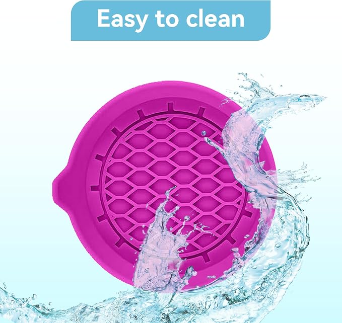 4PCS Car Cup Holder Coasters, Silicone Non-Slip Vehicle Cup Recessed Mats, Sift-Proof Automotive Interior Drink Insert Decor Accessories, Universal for SUV, Sedan, Truck (Dark Purple)