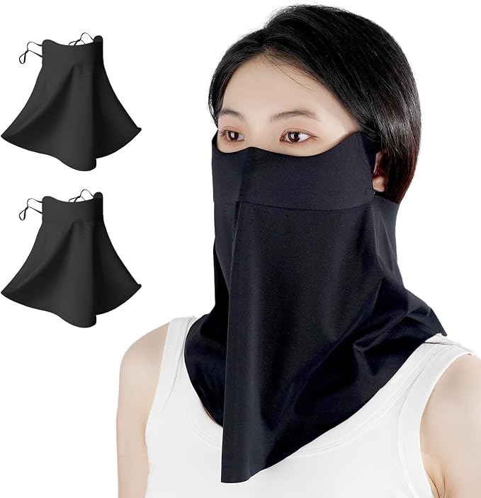 UV Sun Protection Face Mask with Neck Coverage UPF 50+ Face Shield Breathable Design for Summer Outdoor Activities
