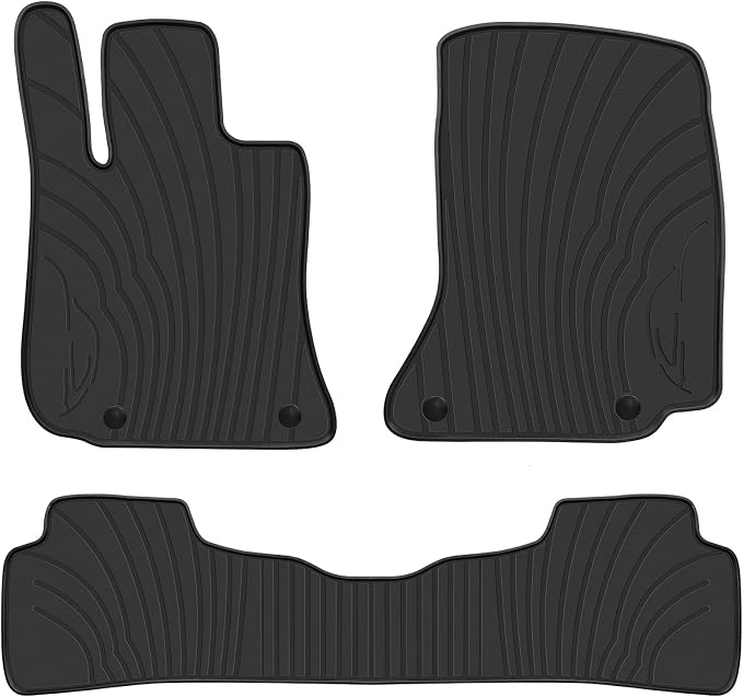 Floor Mats Custom Fit Mercedes Benz-C Class Sedan Only 2022-2025 2026 W206 S206 Rubber Full Black Car Liners All Weather Odorless
