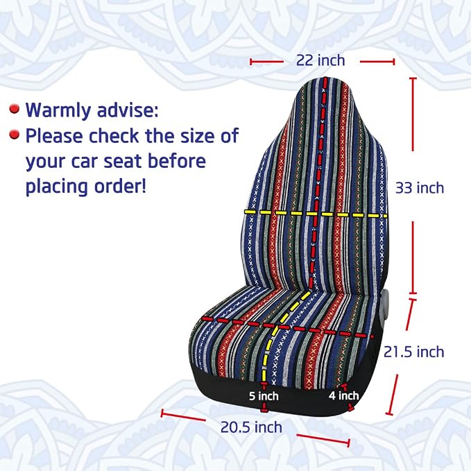uxcell Universal Automobile Car Bucket Baja Seat Cover Protector