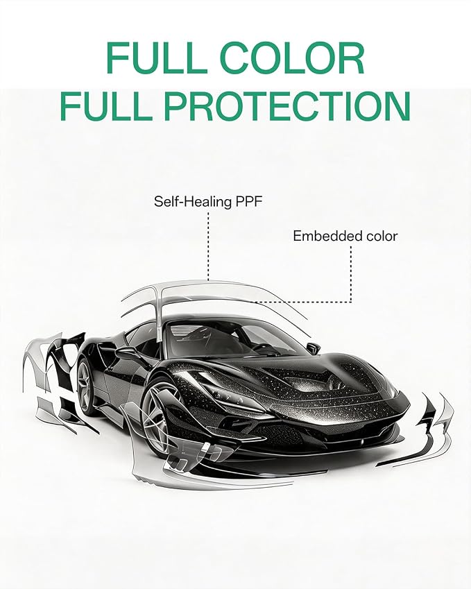 PPF, Dry Apply TPU PPF Vinyl Car Wrap Roll 1ft x 5ft, Paint Protection Vinyl Film