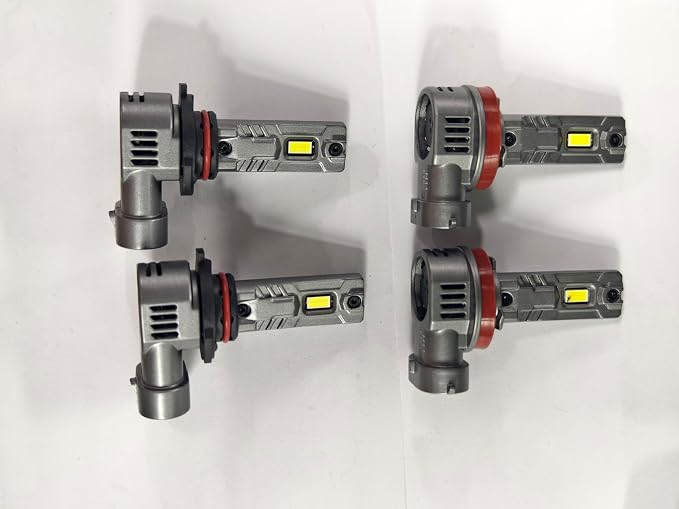 SEALIGHT 𝐇𝟏𝟏/𝐇𝟗/𝐇𝟖 and 𝟗𝟎𝟎𝟓/𝐇𝐁𝟑 Bulbs Combo, 100,000LM 900% Wider Driving Vision Mini Size, 9005 H11 Fog Lights with Fan, Plug and Play, Pack of 4