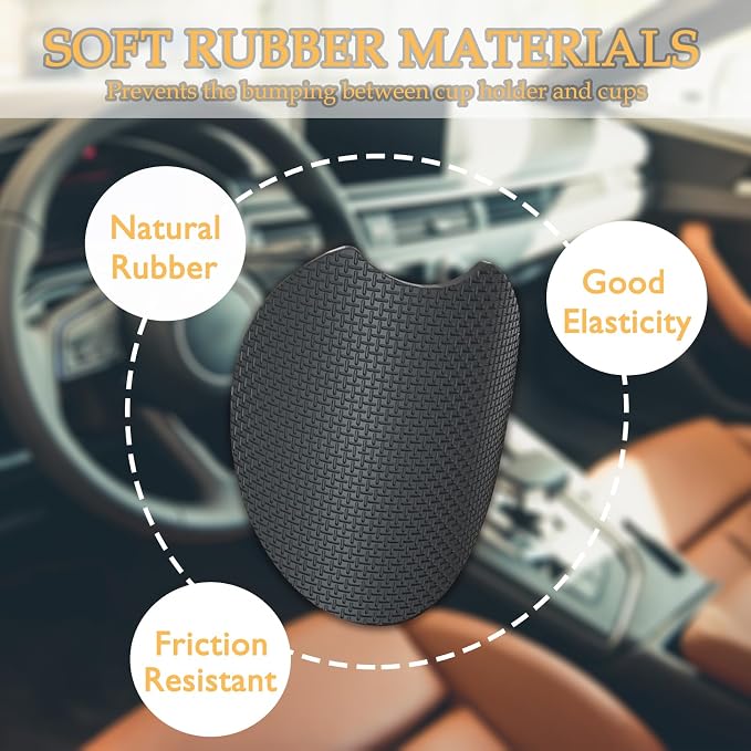 2 Pack Spider Car Coasters for Cup Holders,Neoprene Anti Slip Mat | 2.75" Universal Size,Auto Rubber Drink Coasters Decor Car Accessories Interior Spider Gifts for Women Men