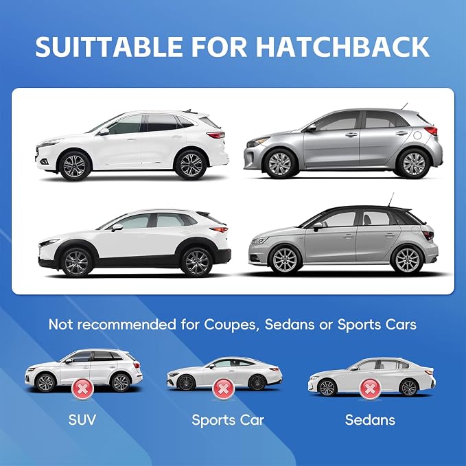 SUV Car Cover Waterproof All Weather for Automobiles, Universal Fit Kia Soul, Subaru CrossTrek/Forester, Ford Escape, Hyundai Tucson, Honda Element, Lincoln MKC, Mazda CX-30 etc.