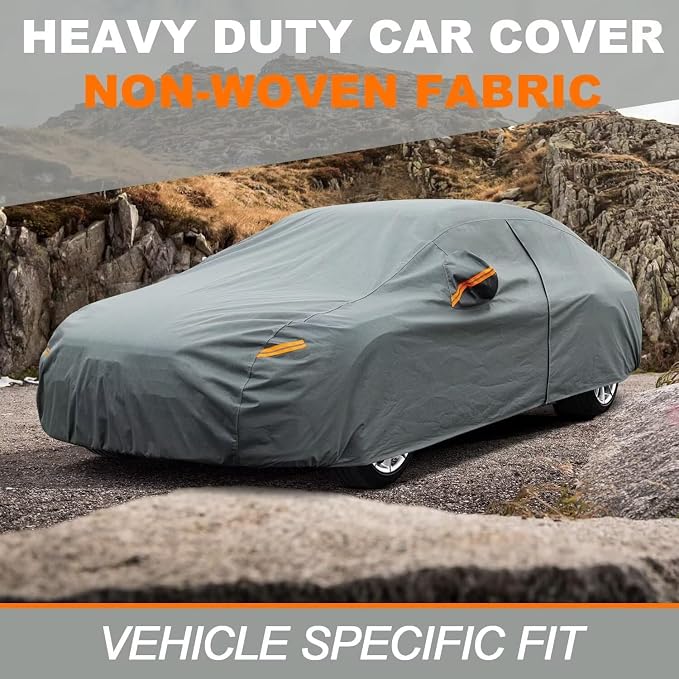Kayme Heavy Duty Car Cover Custom Fit BMW 3 Series 320i 325i 328i 330i 335i M3(2013-2026), Waterproof All Weather for Automobiles, Full Exterior Covers Sun Rain UV Protection.