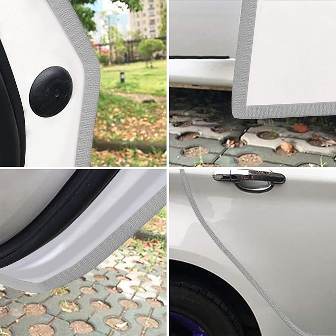 MYFAMIREA 66Ft(20.2M) Long Car Door Edge Guards, U Shape Edge Trim Rubber Seal Protector Car Door Protection Anti-Collision Rubber Clips Easy to Cut No Need Adhesive Fit for Most Vehicles| Grey