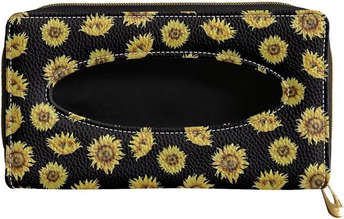 Sunflower Visor Tissue Holder Automotive Visor Tissue Box Holder Universal Napkin Holder for Car Home Offices Sun Visor Accessories