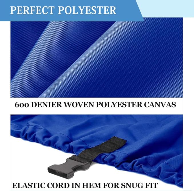 Boat Center Console Cover Medium Size 600D Blue Heavy Duty Waterproof Cover